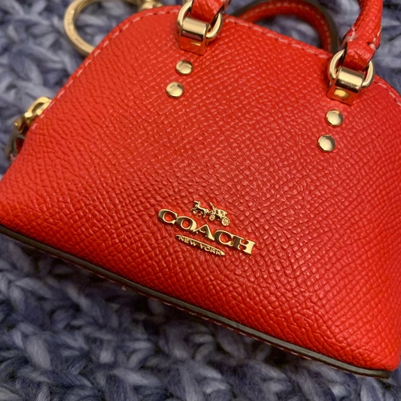 Women's Red Mini Katy Satchel Bag Charm - Picture 3 of 7
